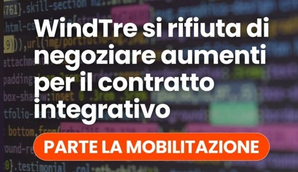 WindTre: avviate le procedure di raffreddamento. Rottura sul contratto di secondo livello