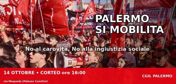 Indetta mobilitazione sociale contro il carovita per il 14 ottobre 2026
